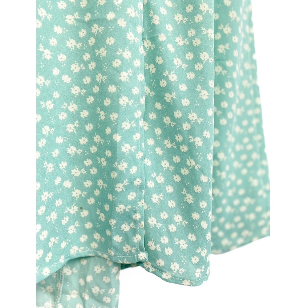Leith Nordstrom Womens Floral Midi Dress M‎ Blue Garden Cottagecore Flutter - Picture 10 of 10